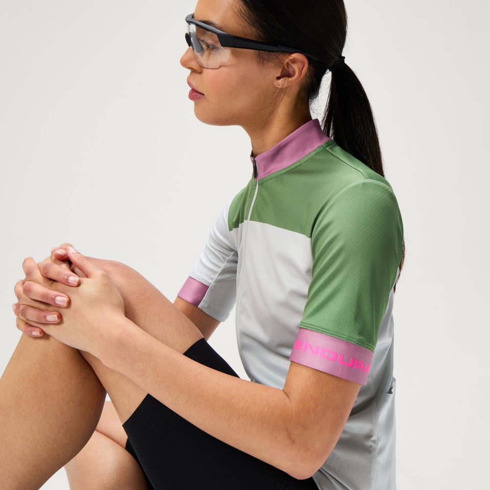 CHROMA BLOCK FS260 kurzärmeliges Trikot mit Print für Damen - Grau