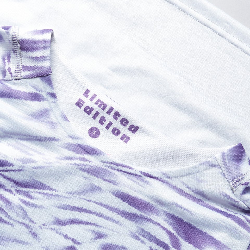 Women's Ltd Marble Print L/S Tee  - Heather