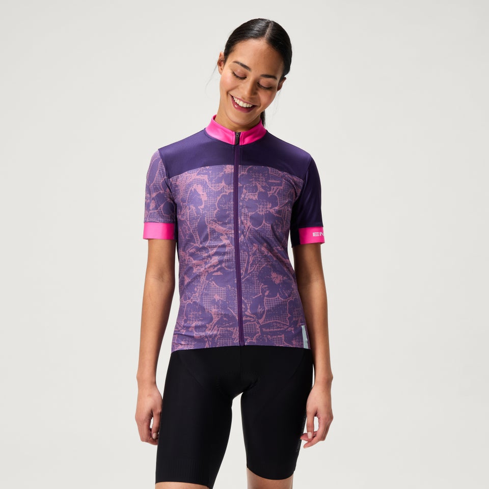 Women's FS260 Floral S/S Jersey - Bramble