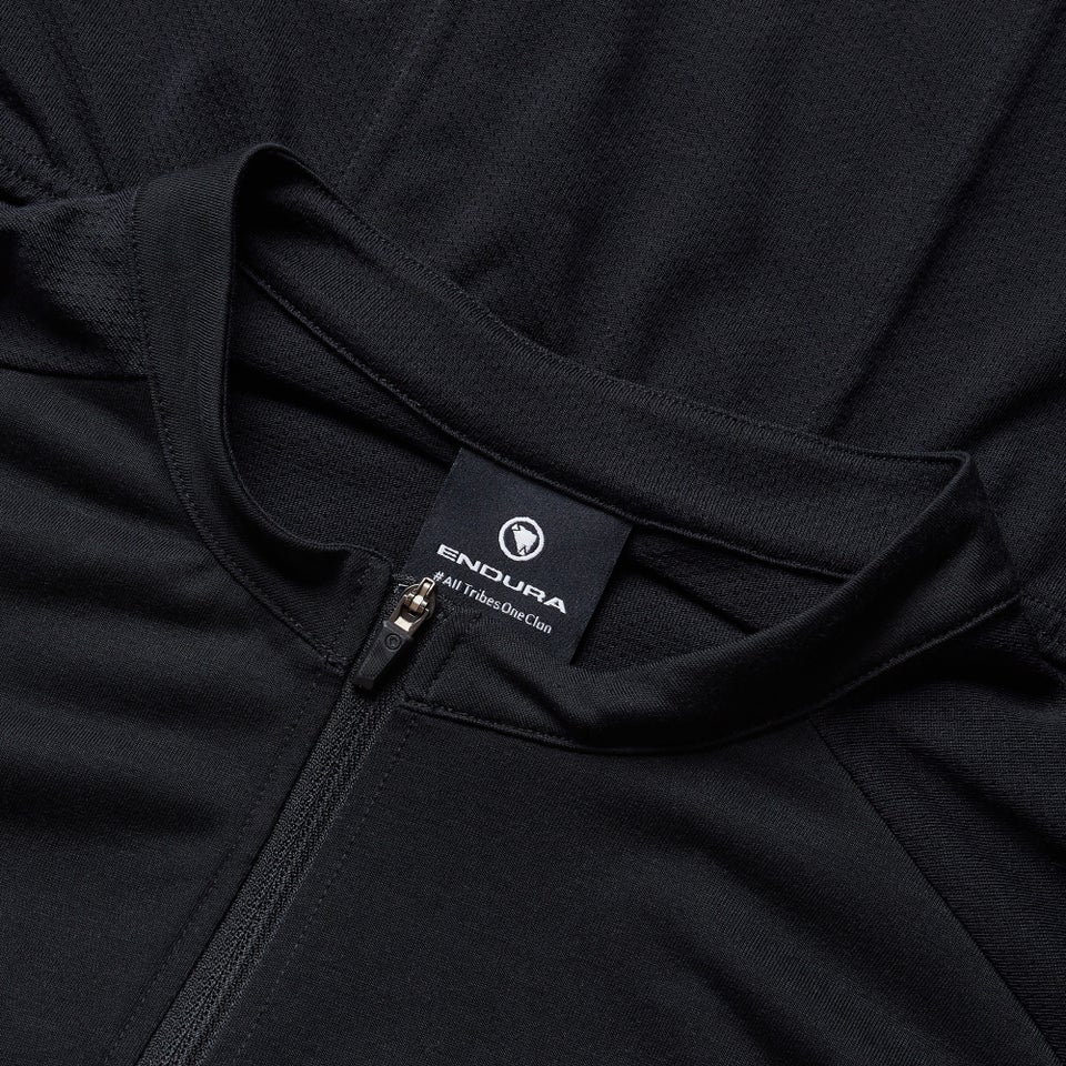 Men's Loop S/S Zipped Jersey - Black