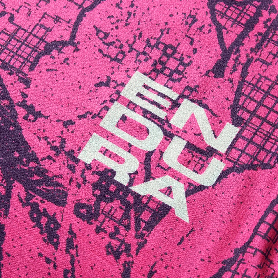 GRID FLORAL LTD kurzärmeliges T-Shirt mit Print für Damen - Rosa