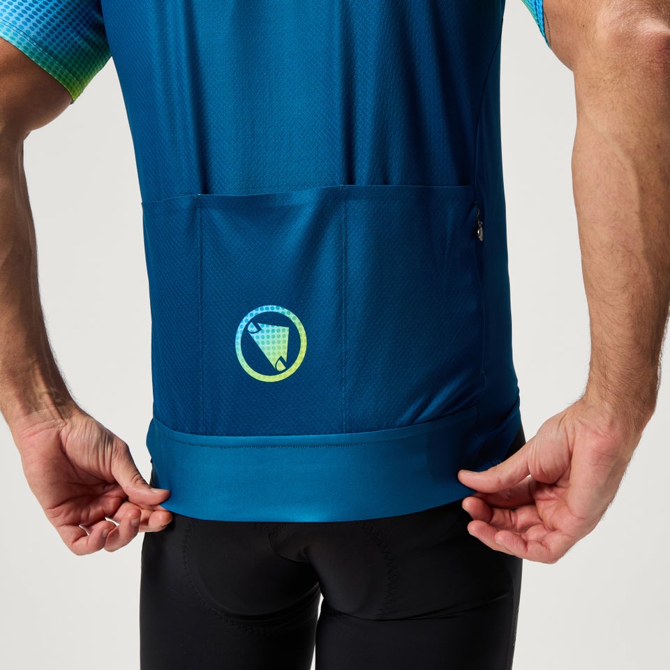 Men's FS260 Bitmap S/S Jersey - Barra Blue