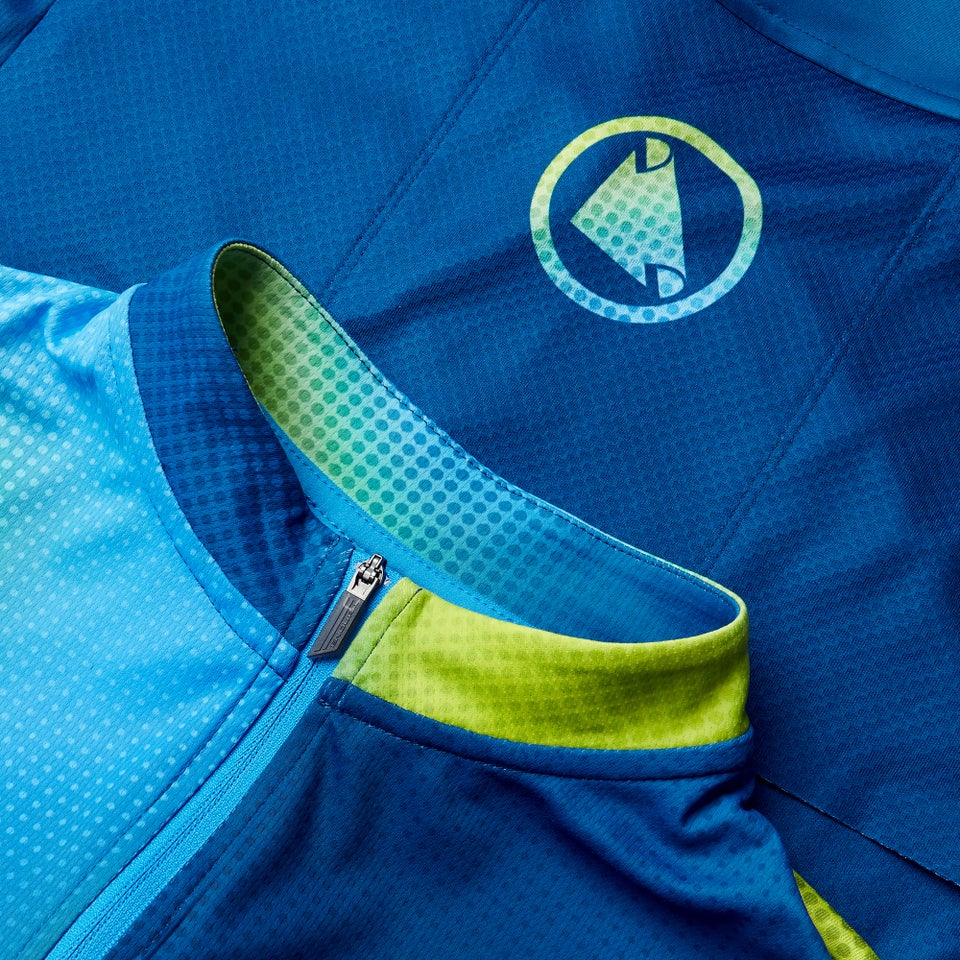 Men's FS260 Bitmap S/S Jersey - Barra Blue