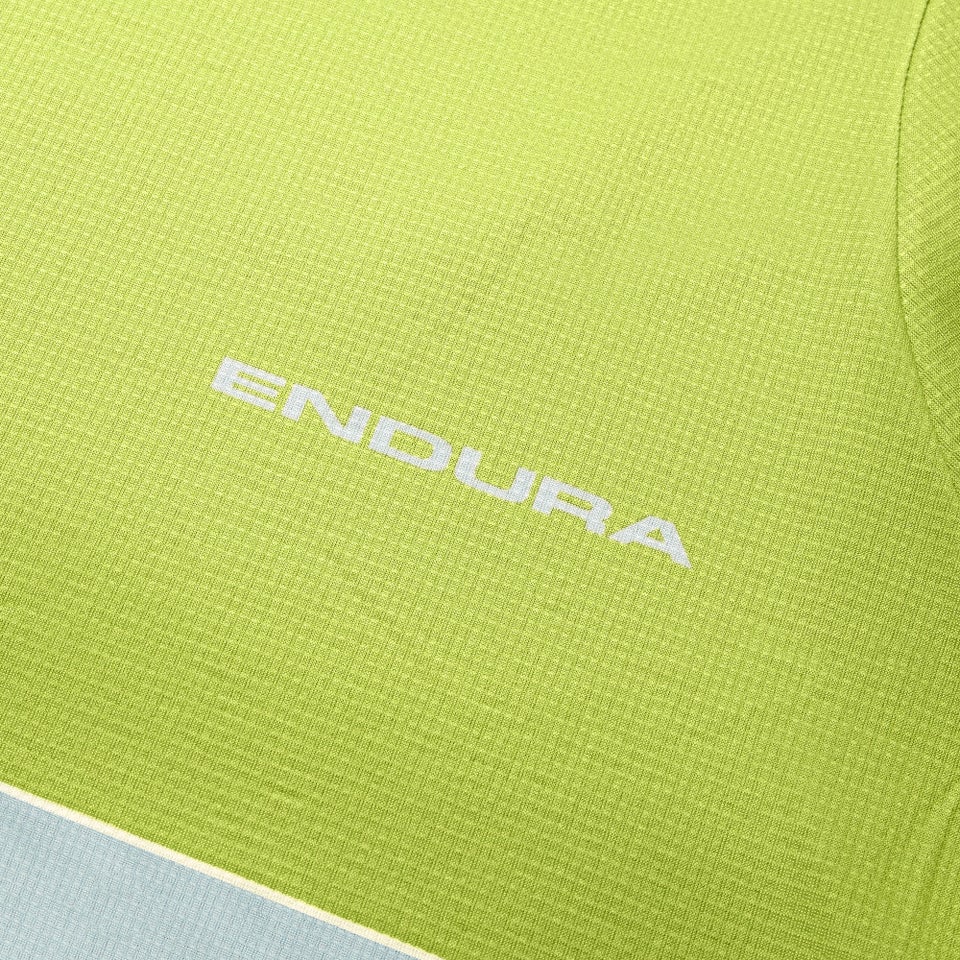 Men's SingleTrack Core Print L/S Tee - Lime Green