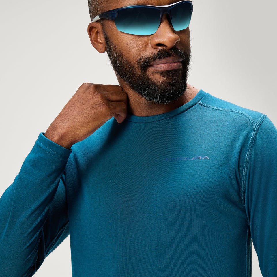 Men's Loop L/S Tech Tee - Barra Blue