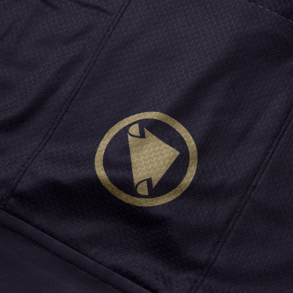 FLORAL BLOCK FS260 kurzärmeliges Trikot mit Print für Herren - Schwarz