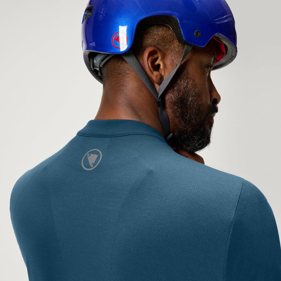 Men's Loop S/S Zipped Jersey - Barra Blue