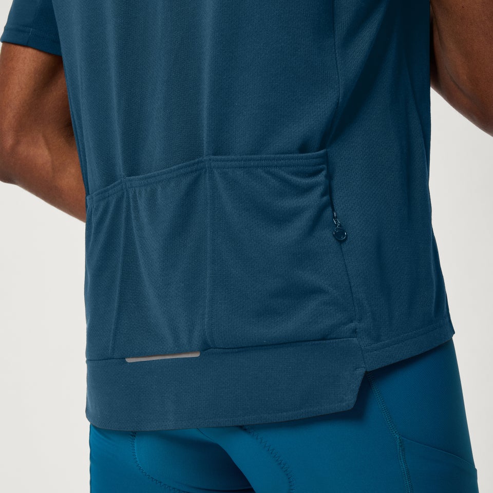 Men's Loop S/S Zipped Jersey - Barra Blue