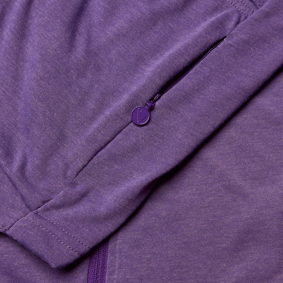 Women's Loop S/S Zipped Jersey  - Heather