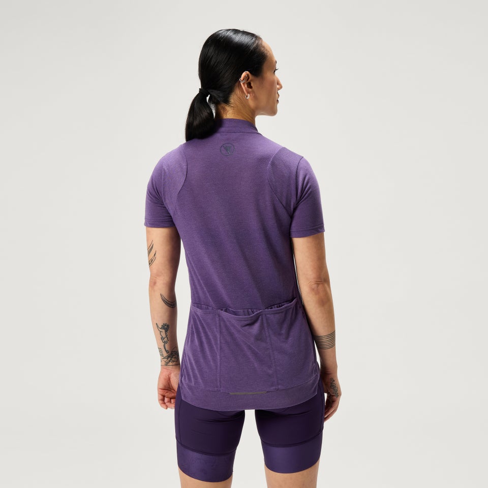 Women's Loop S/S Zipped Jersey  - Heather