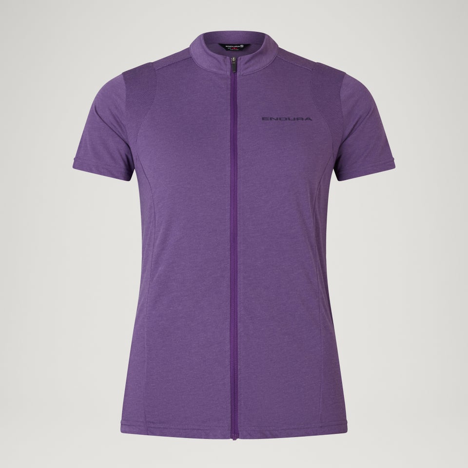 Women's Loop S/S Zipped Jersey  - Heather