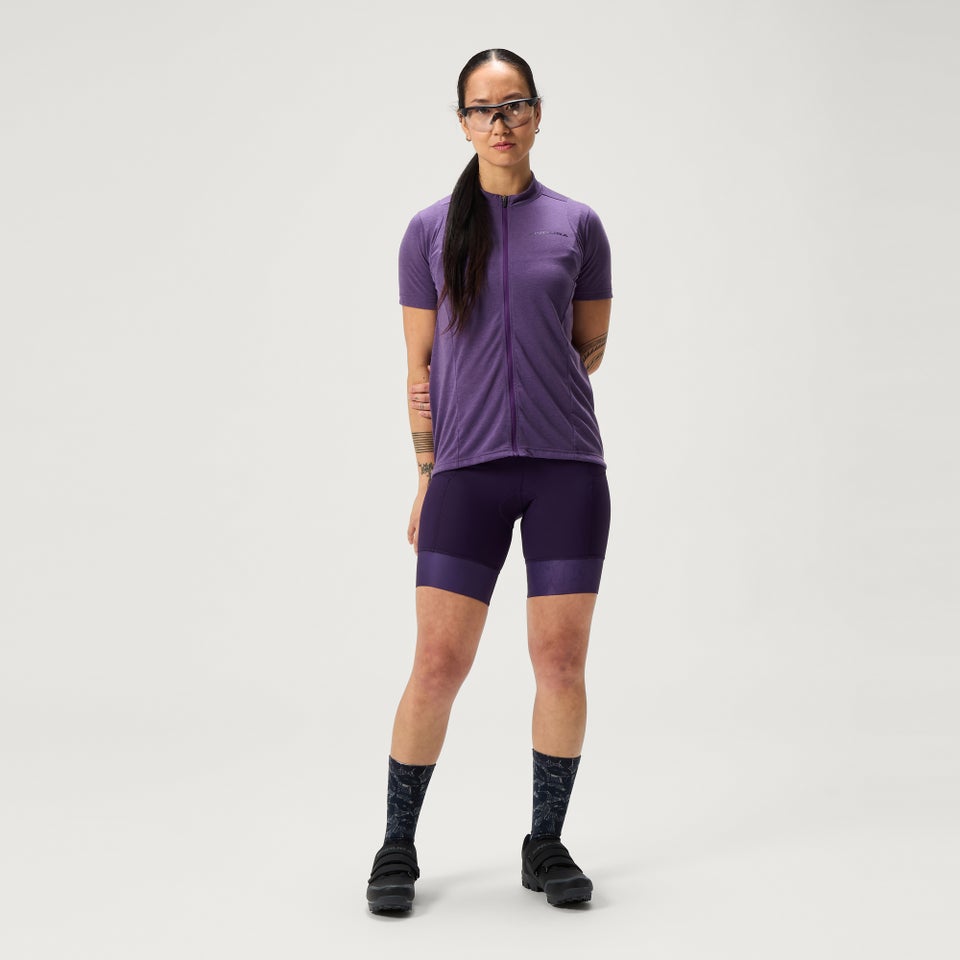 Women's Loop S/S Zipped Jersey  - Heather