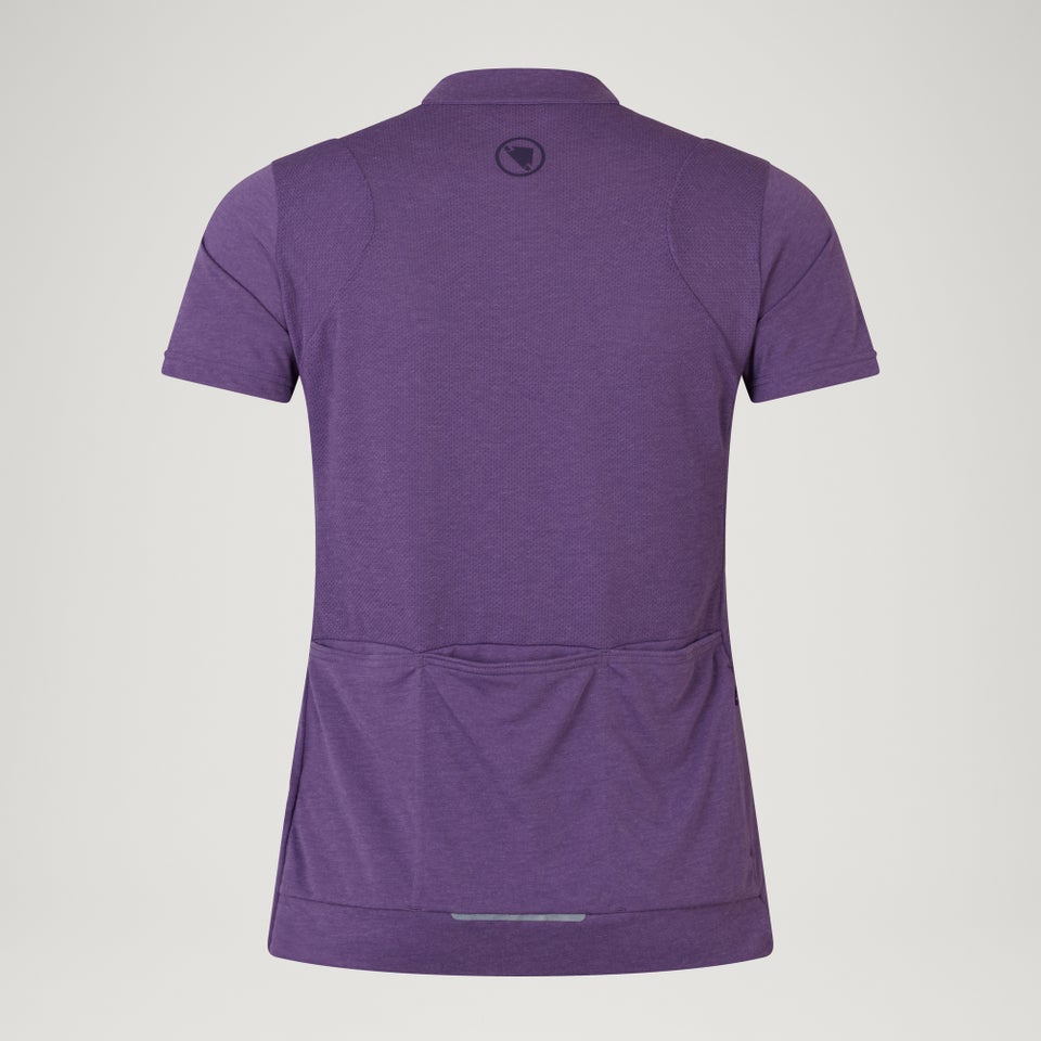 Women's Loop S/S Zipped Jersey  - Heather