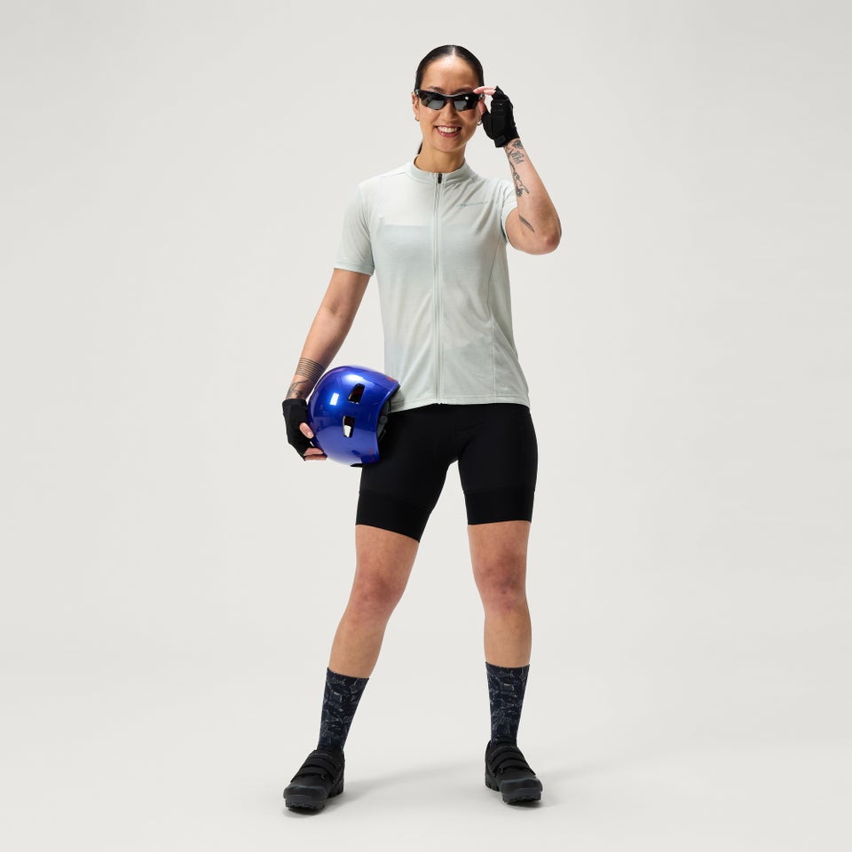 Women's Loop S/S Zipped Jersey - Machair Green