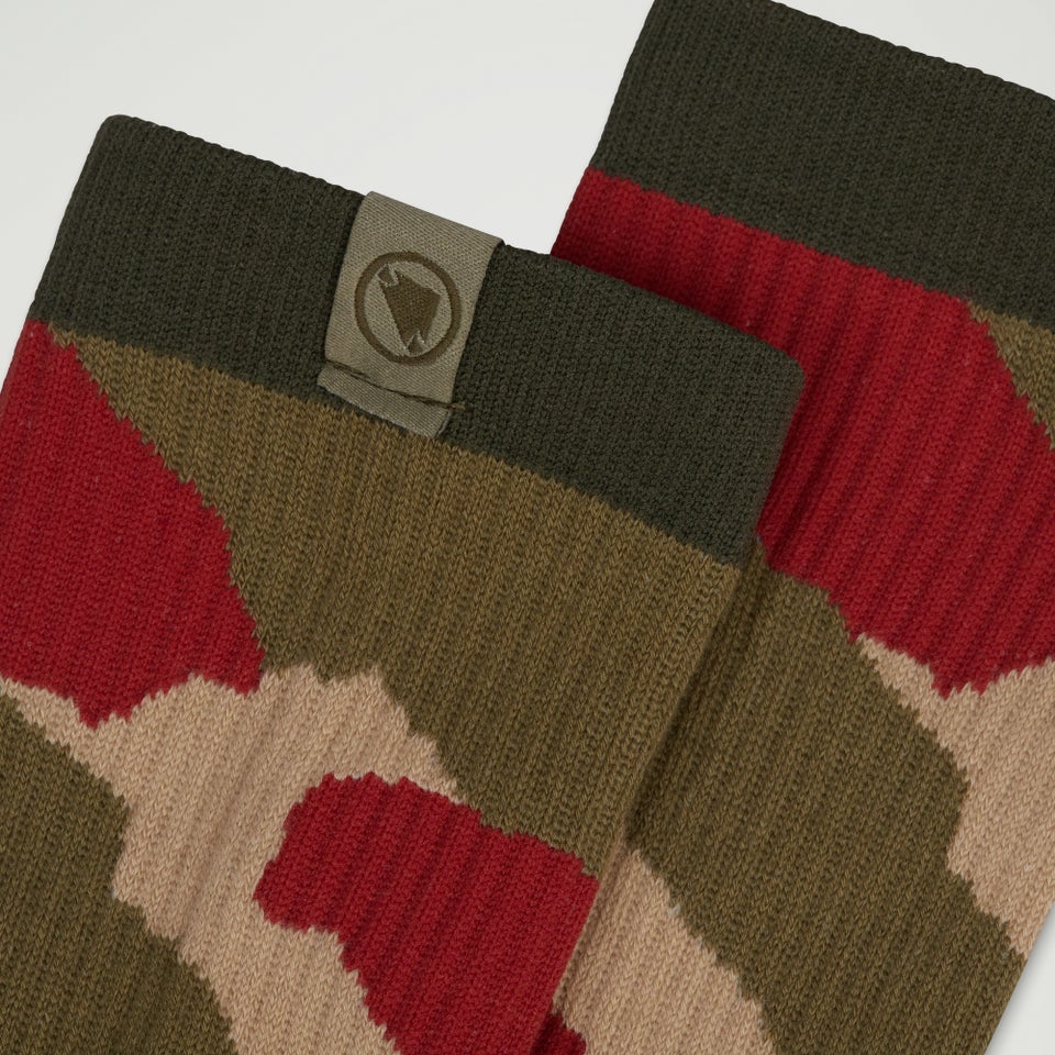 Peak Socks - Tweed Green