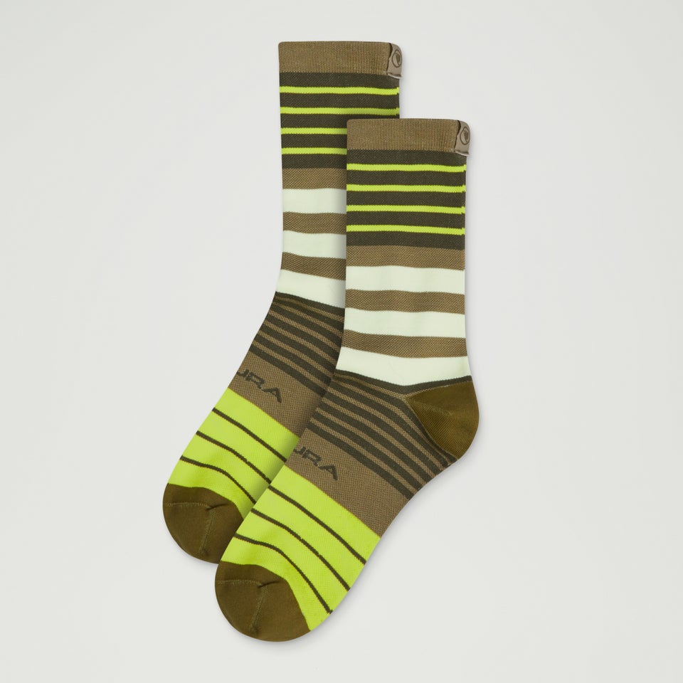 Block Socks - Tweed Green