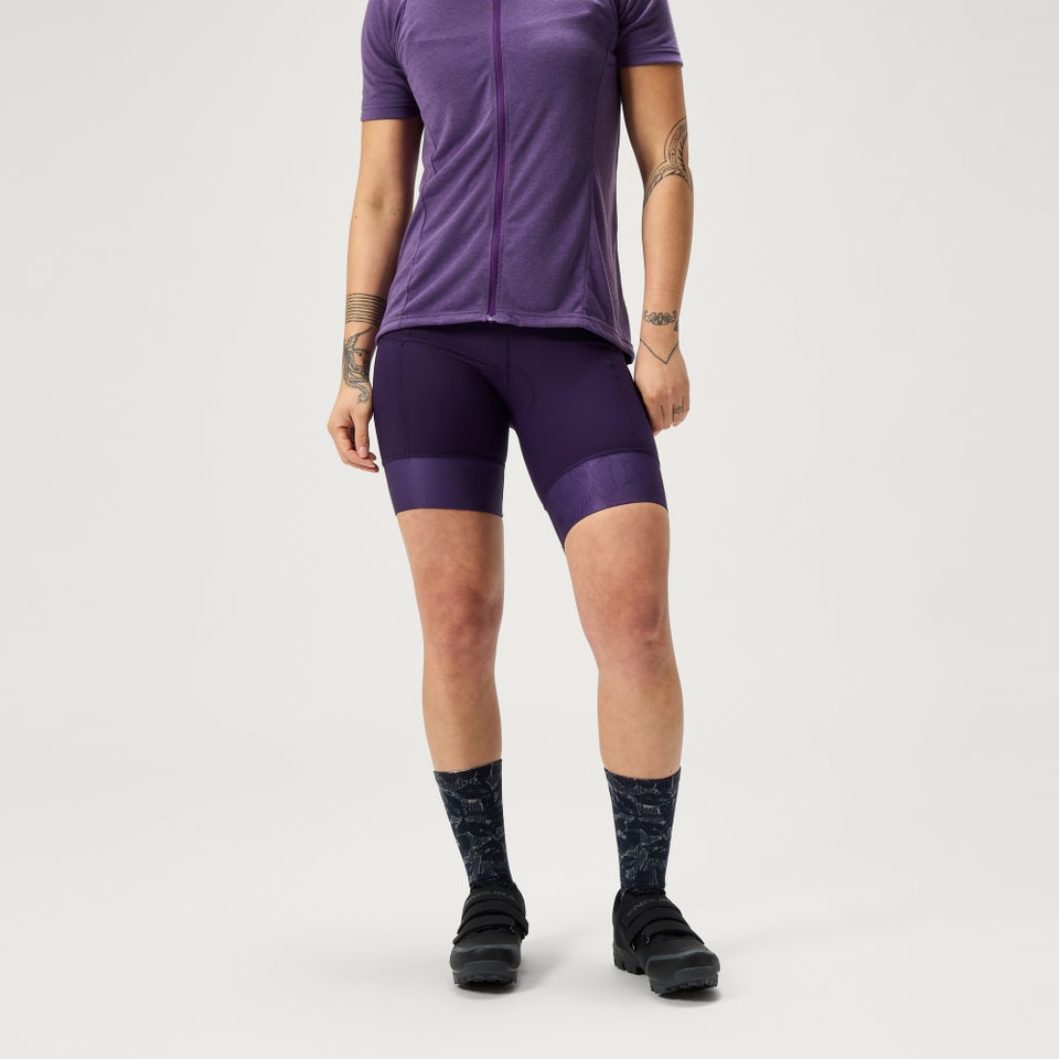 LOOP Waist-Shorts für Damen - Lila