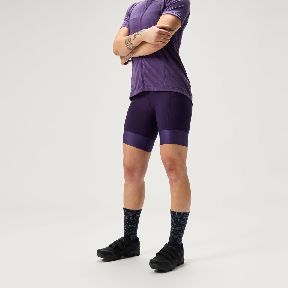 LOOP Waist-Shorts für Damen - Lila