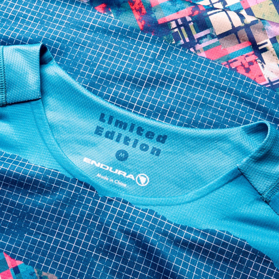 PATCHWORK LTD langärmeliges T-Shirt mit Print für Herren - Blau