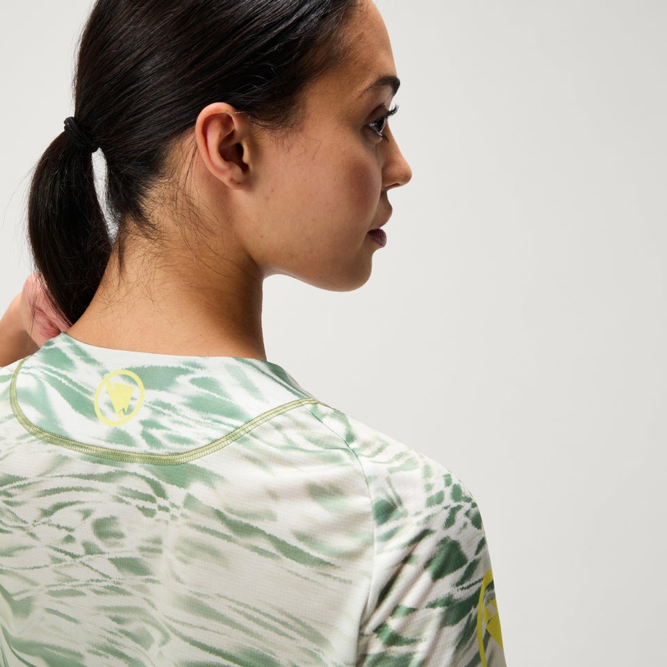 MARBLE LTD kurzärmeliges T-Shirt mit Print für Damen - Grün