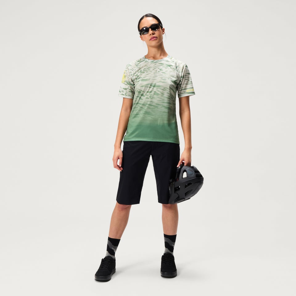 MARBLE LTD kurzärmeliges T-Shirt mit Print für Damen - Grün