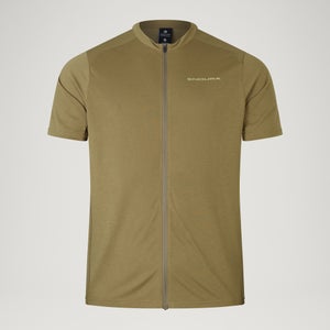 Men's Loop S/S Zipped Jersey - Tweed Green