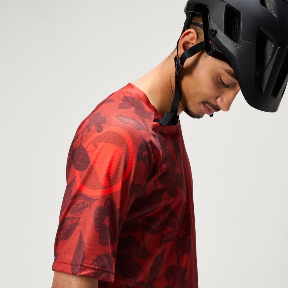 Men's Ltd Botanic Print S/S Tee - Brick