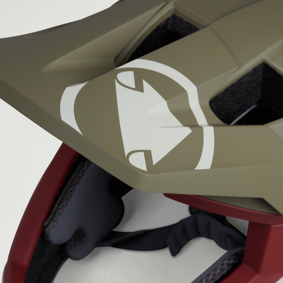 SingleTrack Full Face Helm - Tweed Grün