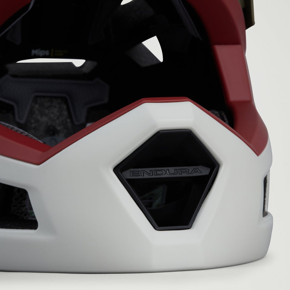 SingleTrack Full Face Helm - Tweed Grün