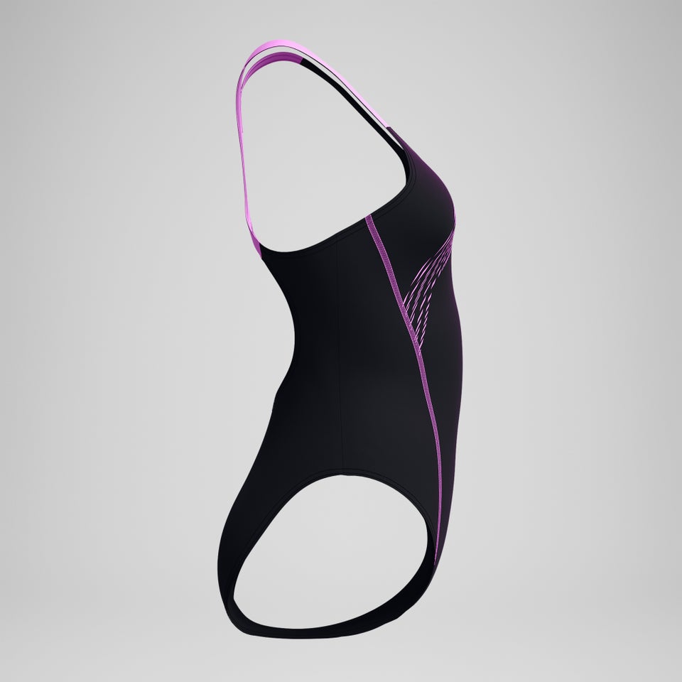 Women's Medley Logo Swimsuit Black/Pink