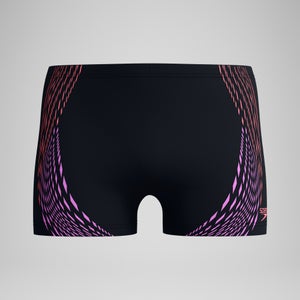 Duo Logo Print Aquashorts Schwarz/Koralle für Herren