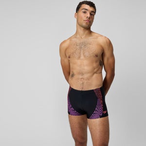 Aquashort imprimé Duo Logo, hommes, noir/corail