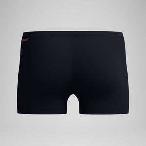 Duo Logo Print Aquashorts Schwarz/Koralle für Herren