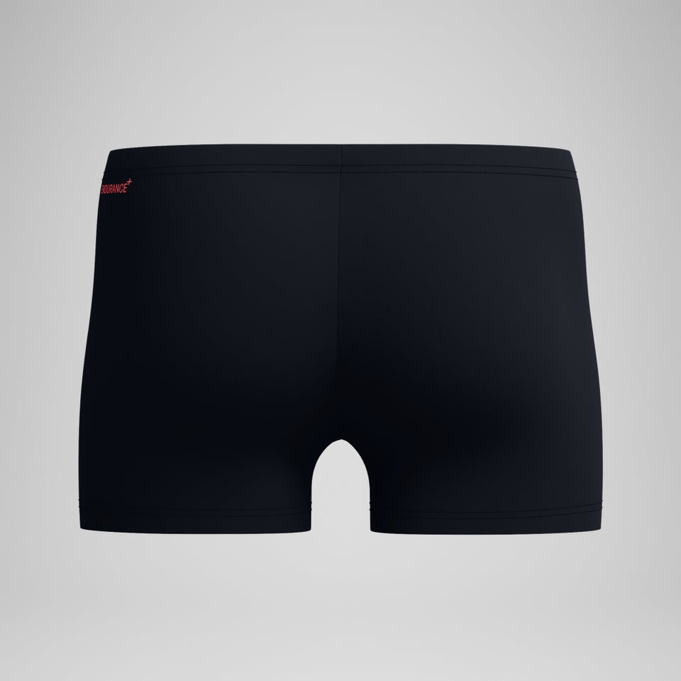 Aquashort imprimé Duo Logo, hommes, noir/corail