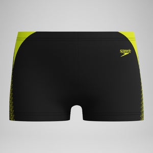 Short de bain Aquashort Garçon HyperBoom Splice noir/jaune