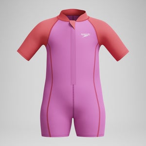 Schwimmlern-Neopren-Badeanzug Pink für Kleinkinder (Mädchen) - 6YRS