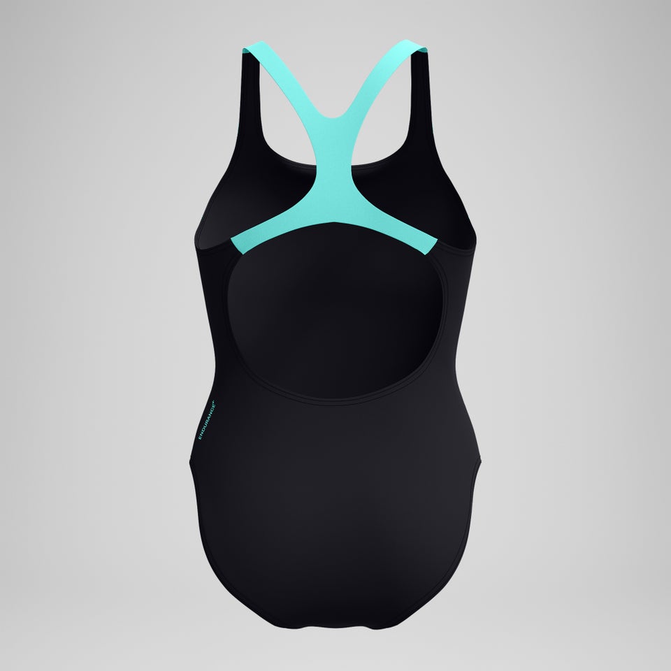 Maillot de bain Femme Medley Logo noir/turquoise