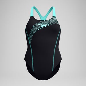 Maillot de bain Femme Medley Logo noir/turquoise