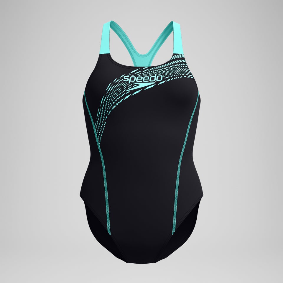 Maillot de bain Femme Medley Logo noir/turquoise