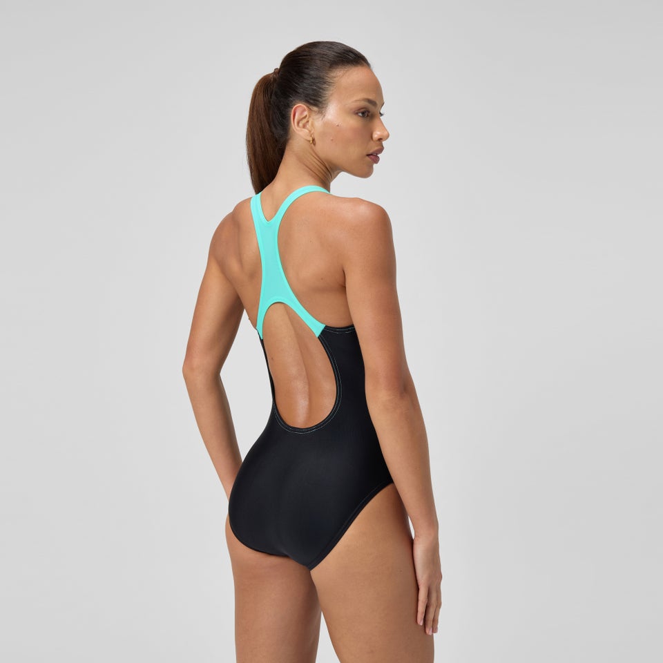 Maillot de bain Femme Medley Logo noir/turquoise