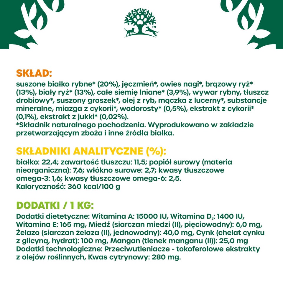 Hipoalergiczna Sucha Karma dla Dorosłych Psów Bogata w Rybę