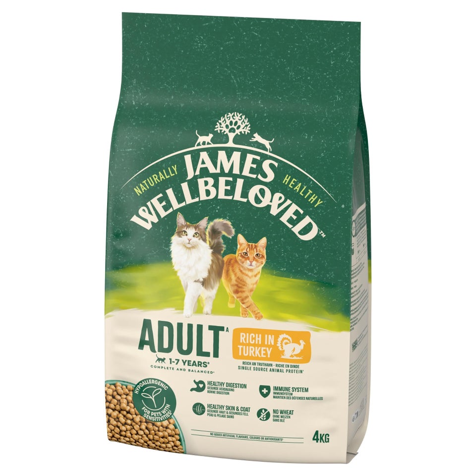 Hipoalergiczna Sucha Karma dla Dorosłych Kotów Bogata w Indyka