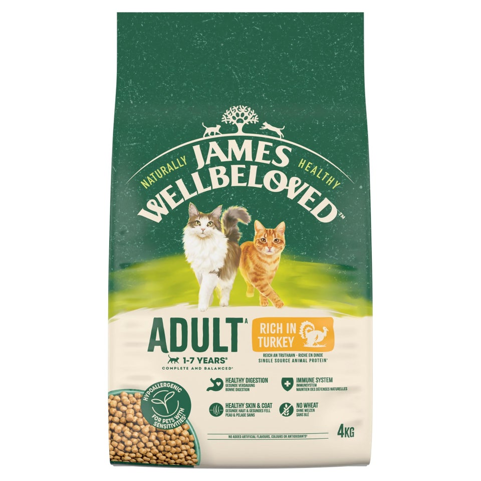 Hipoalergiczna Sucha Karma dla Dorosłych Kotów Bogata w Indyka