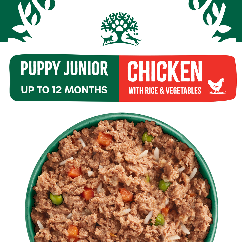 Puppy Wet Dog Food Chicken, Rice & Vegetables in Loaf 1 can