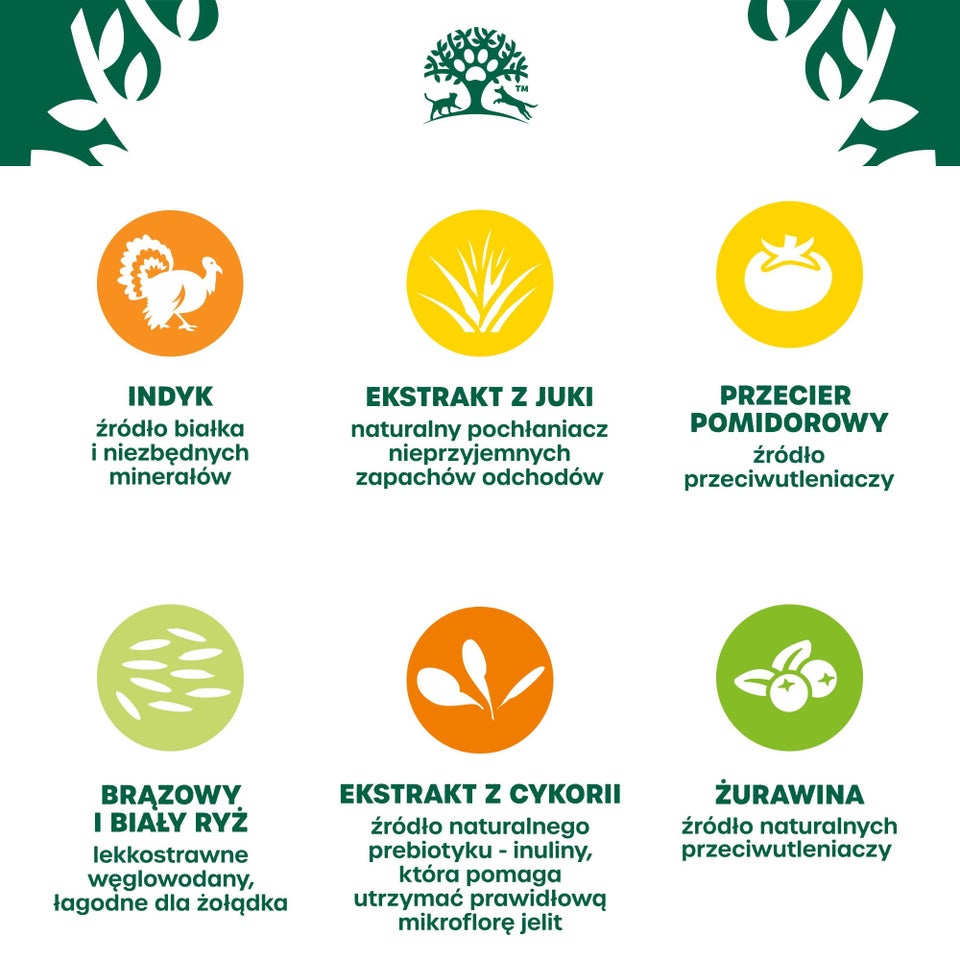 Hipoalergiczna Sucha Karma dla Starszych Kotów Bogata w Indyka