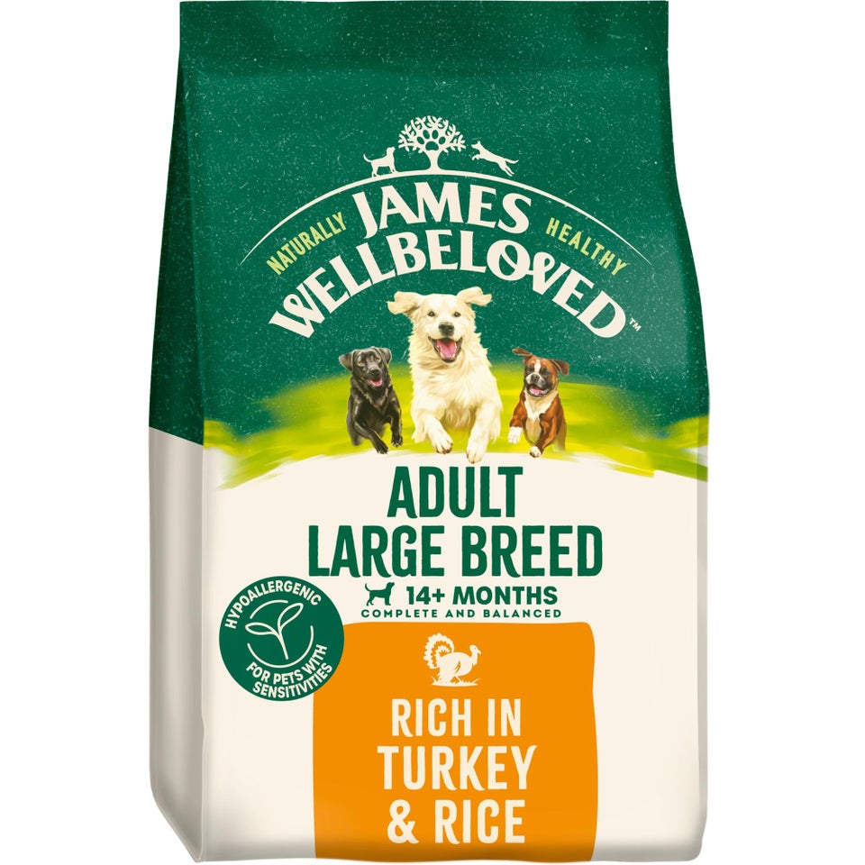Adult Turkey & Rice Large Breed Dry Dog Food