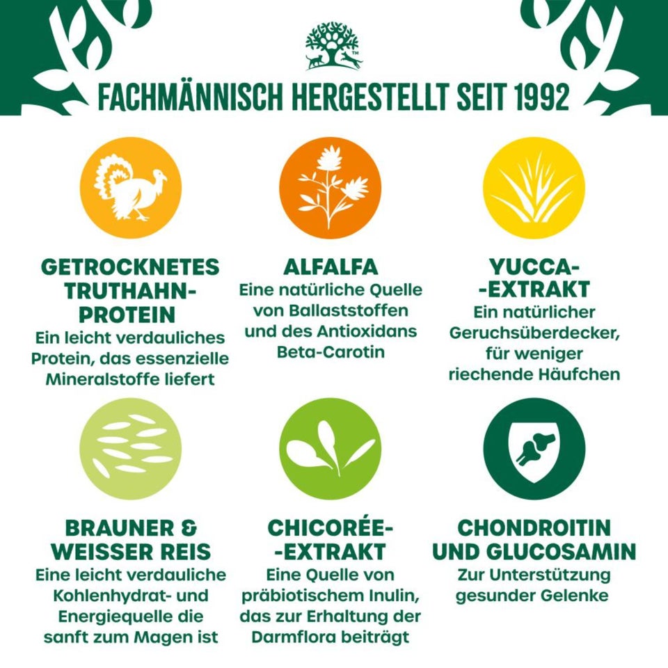 Senior Hund Trocken reich an Truthahn & Reis 2kg