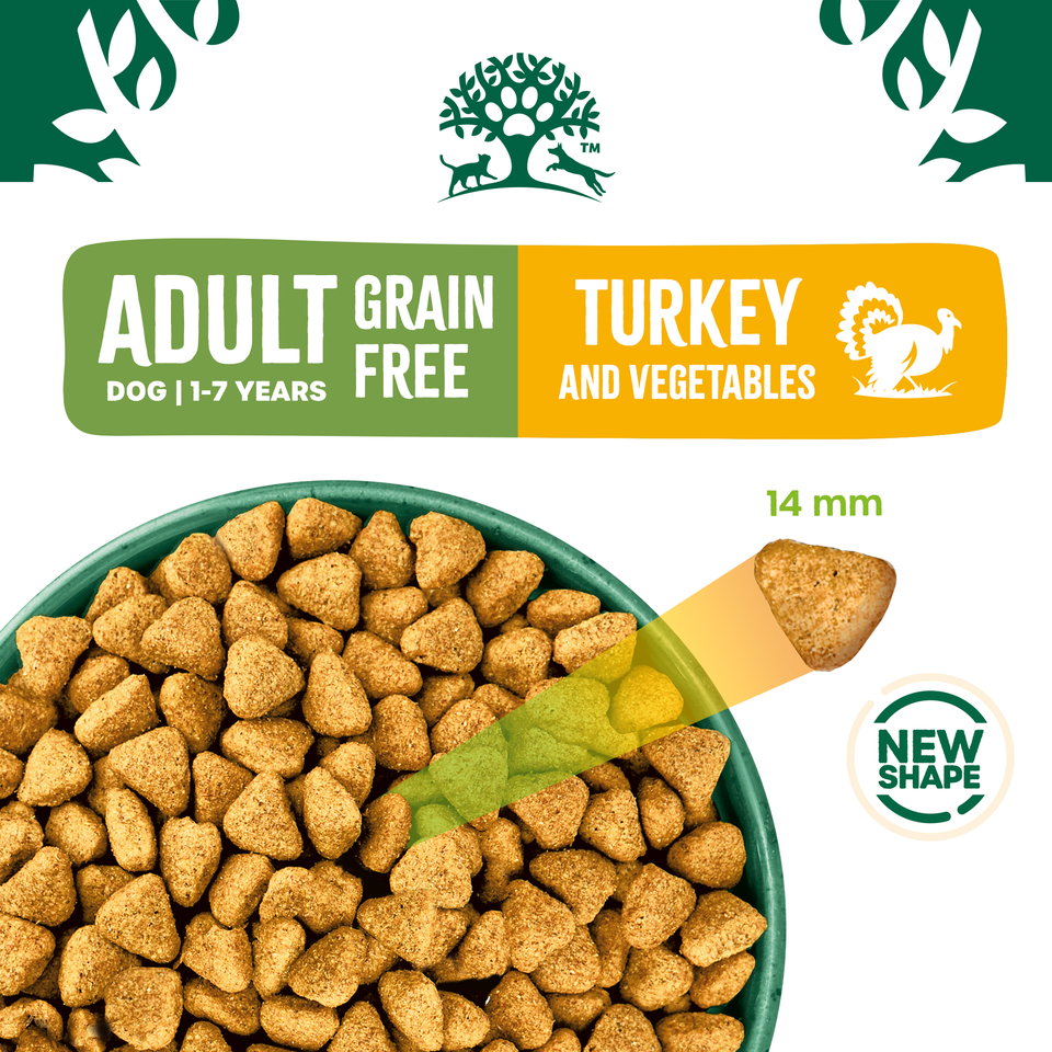Adult Turkey & Veg Grain Free Dry Dog Food 1.5kg
