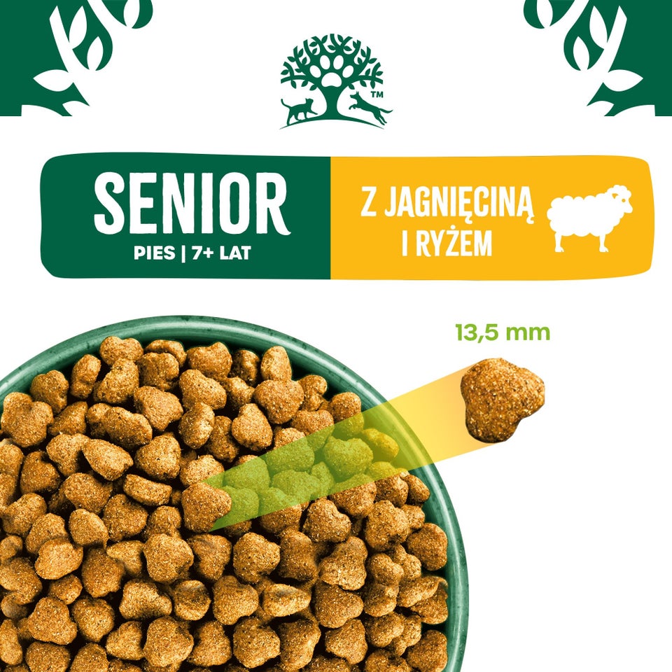 Hipoalergiczna Sucha Karma dla Starszych Psów Bogata w Jagnięcinę 2 kg