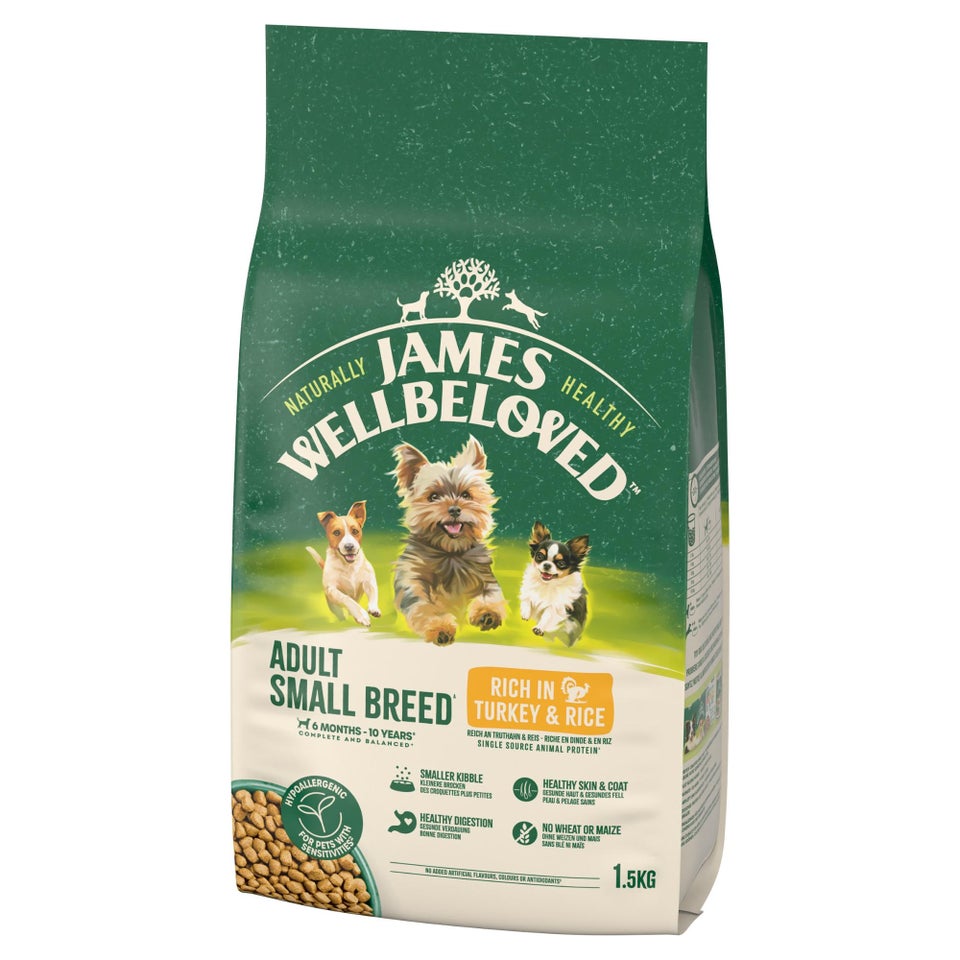 Hipoalergiczna Sucha Karma dla Dorosłych Psów Małych Ras Bogata w Indyka 1,5 kg